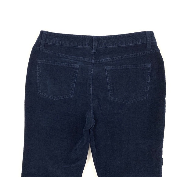 St. John's Bay Straight Fit Bootcut Women's size 10 Corduroy Blue Pants - Picture 2 of 4